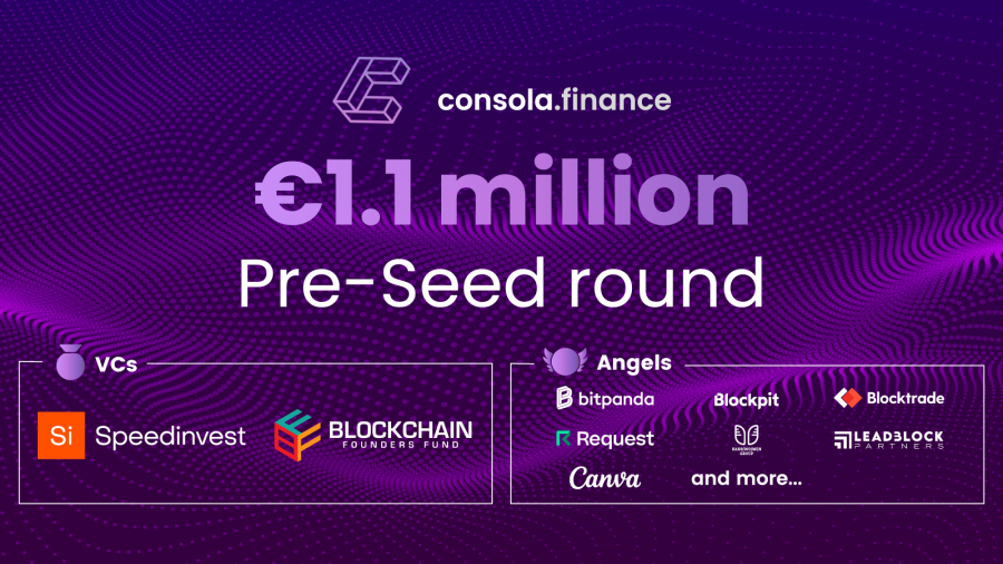 consola.finance Announces €1.1M Pre-seed Round Led by Speedinvest, Blockchain Founders Fund, and Bitpanda – EIN News